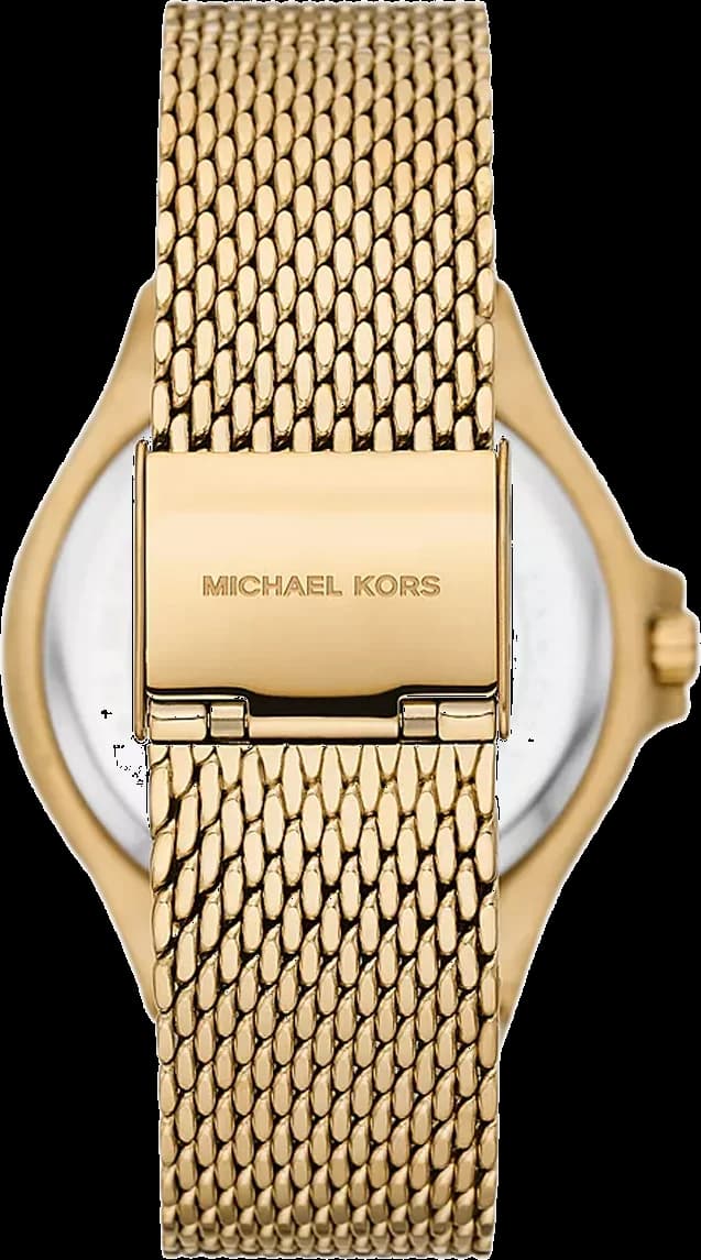 Cadran Michael Kors MK7335 détail du cadran pavé avec index à strass et guichet date à 3h