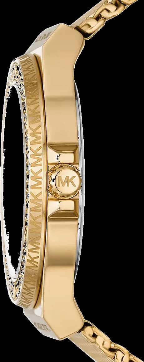 Bracelet Michael Kors MK7335 en acier inoxydable bicolore or et argent, fermoir déployant