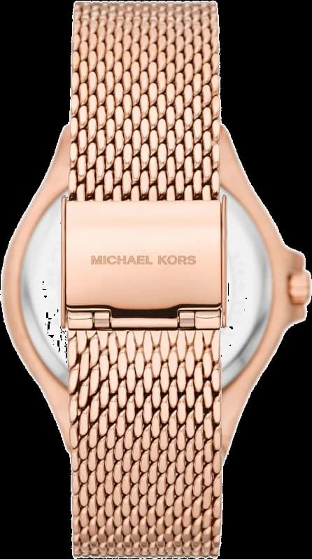 Montre Michael Kors Lennox MK7336 cadran or rose bracelet en maille milanaise vue 2