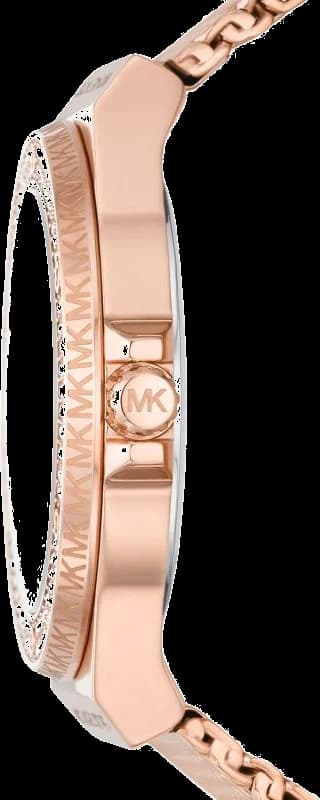Bracelet Michael Kors MK7336 en maille milanaise doré rose, fermoir déployante, confort et raffinement