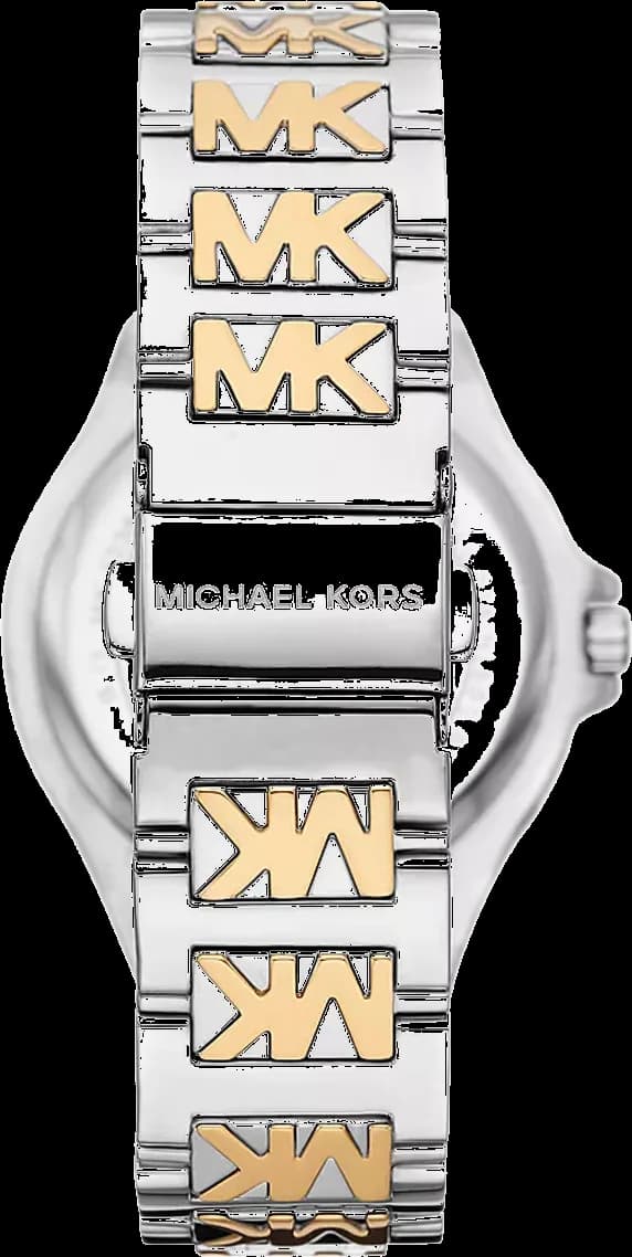 Cadran Michael Kors MK7338 avec index bâtons et aiguilles dorés, date à 3h
