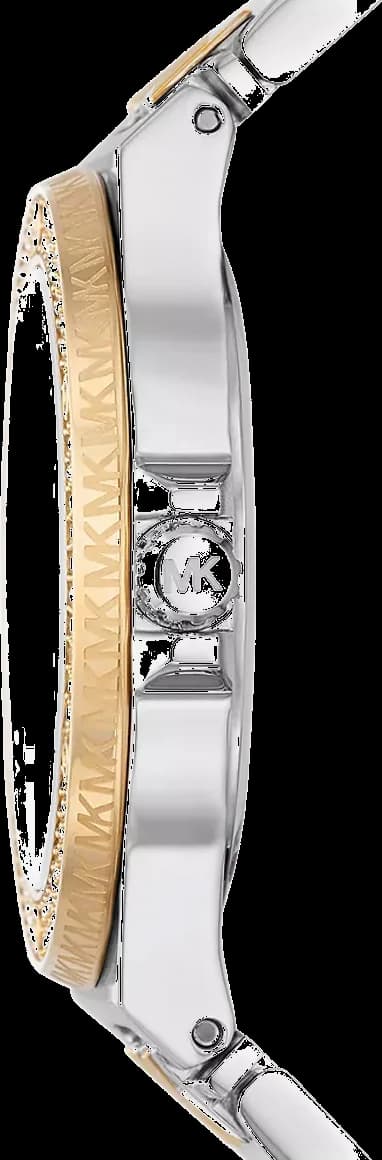 Bracelet Michael Kors MK7338 bracelet bicolore acier et or avec fermoir déployant gravé MK