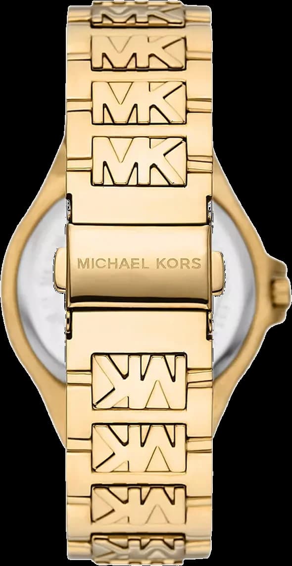 Montre femme Michael Kors Lennox MK7339 bracelet en acier inoxydable gravé MK vue 2