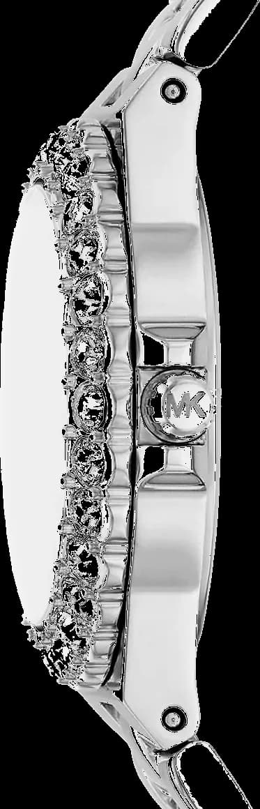 Bracelet Michael Kors MK7397 en acier inoxydable bicolore or et argent, maillons lisses pour un confort sophistiqué