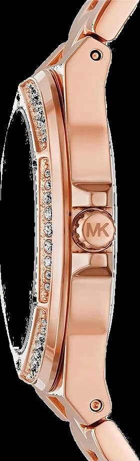 Bracelet Michael Kors MK7405 en acier inoxydable bicolore or et argent, maillons lisses