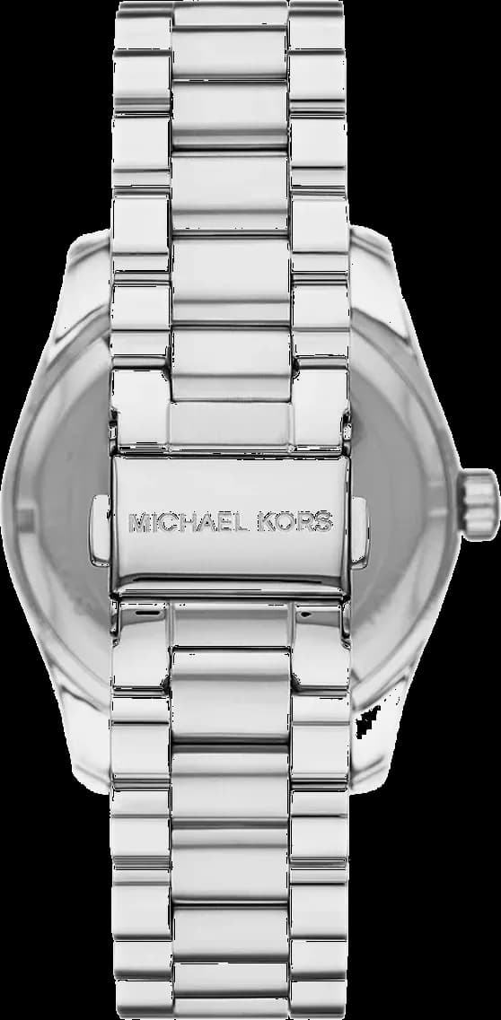 Cadran Michael Kors MK7443 avec index dorés et aiguilles luminescentes sur fond rose