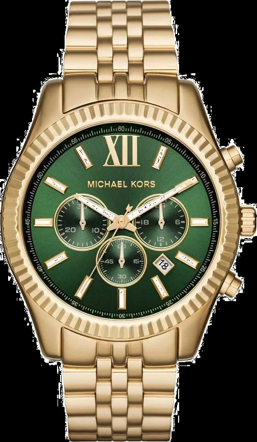 Montre Michael Kors MK8446 au cadran vert et boîtier acier doré, style élégant et raffiné pour femme