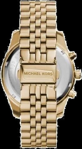 Bracelet Michael Kors MK8446 en acier doré maillé, fermoir déployante, finition brillante et confortable