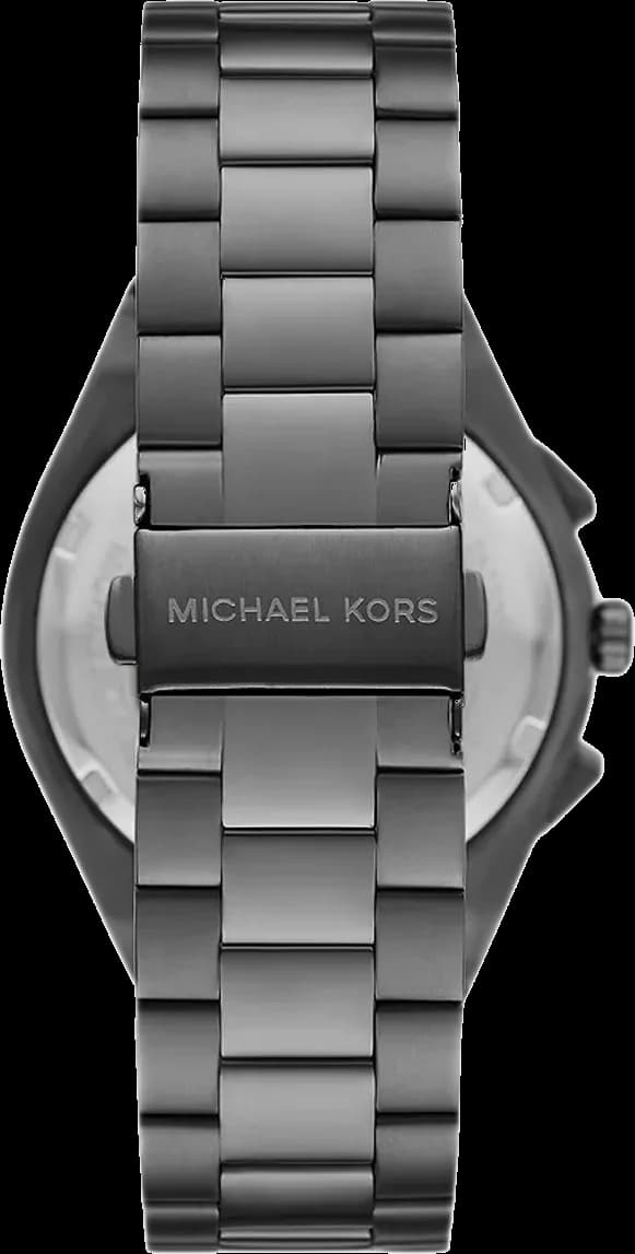 Cadran Michael Kors MK9118 détail du cadran vert avec guichet date à 3h et index appliqués argentés