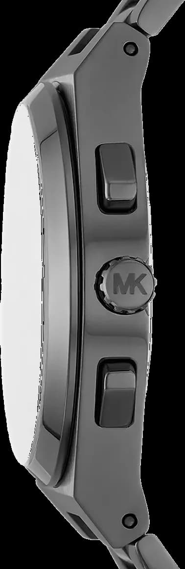 Bracelet Michael Kors MK9118 en acier inoxydable bicolore argent et or rose, fermoir déployant