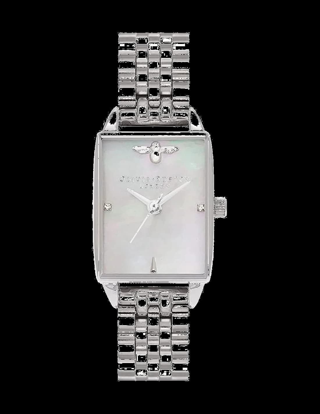 Montre Olivia Burton OB16BH03 au cadran nacre et aiguilles dorées, style élégant et raffiné