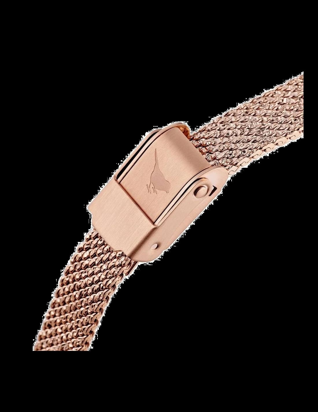 Bracelet Olivia Burton OB16FB15 en cuir rose gold avec boucle ardillon ton sur ton