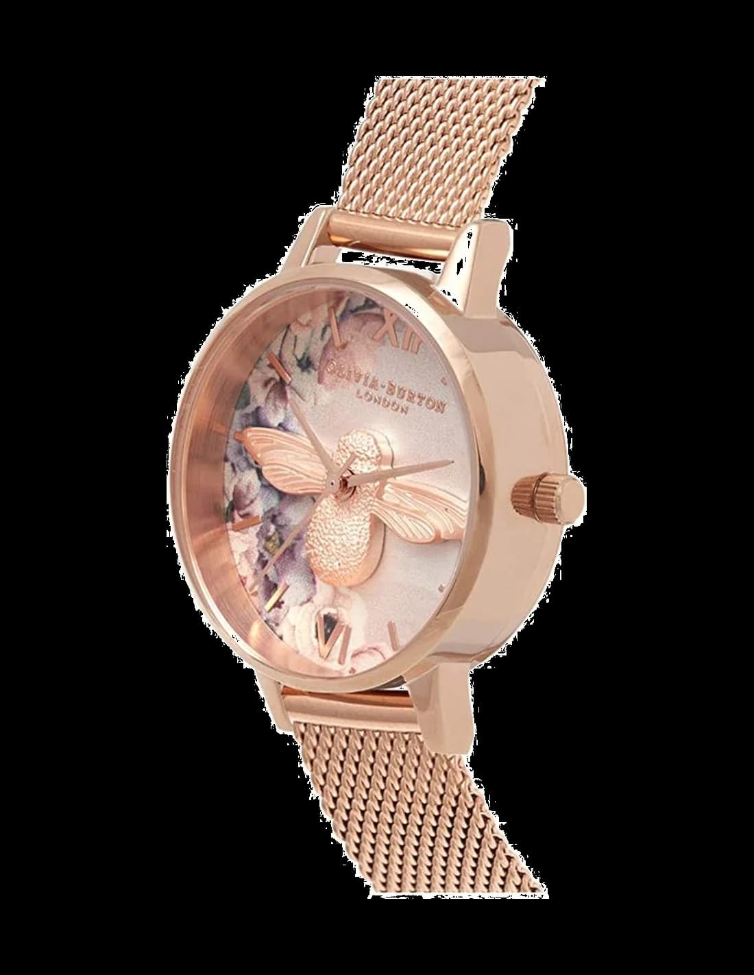 Montre Olivia Burton OB16PP40 Maille Milanaise Or Rose vue 2