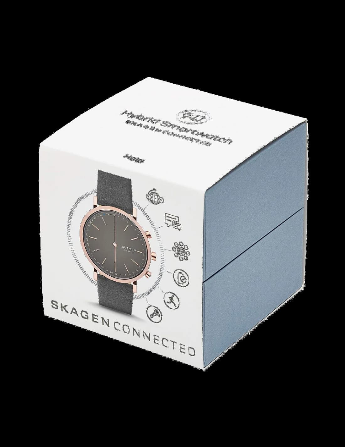 Cadran Skagen SKT1207 avec index épurés, aiguilles dorées et fonctionnalités hybrides discrètes