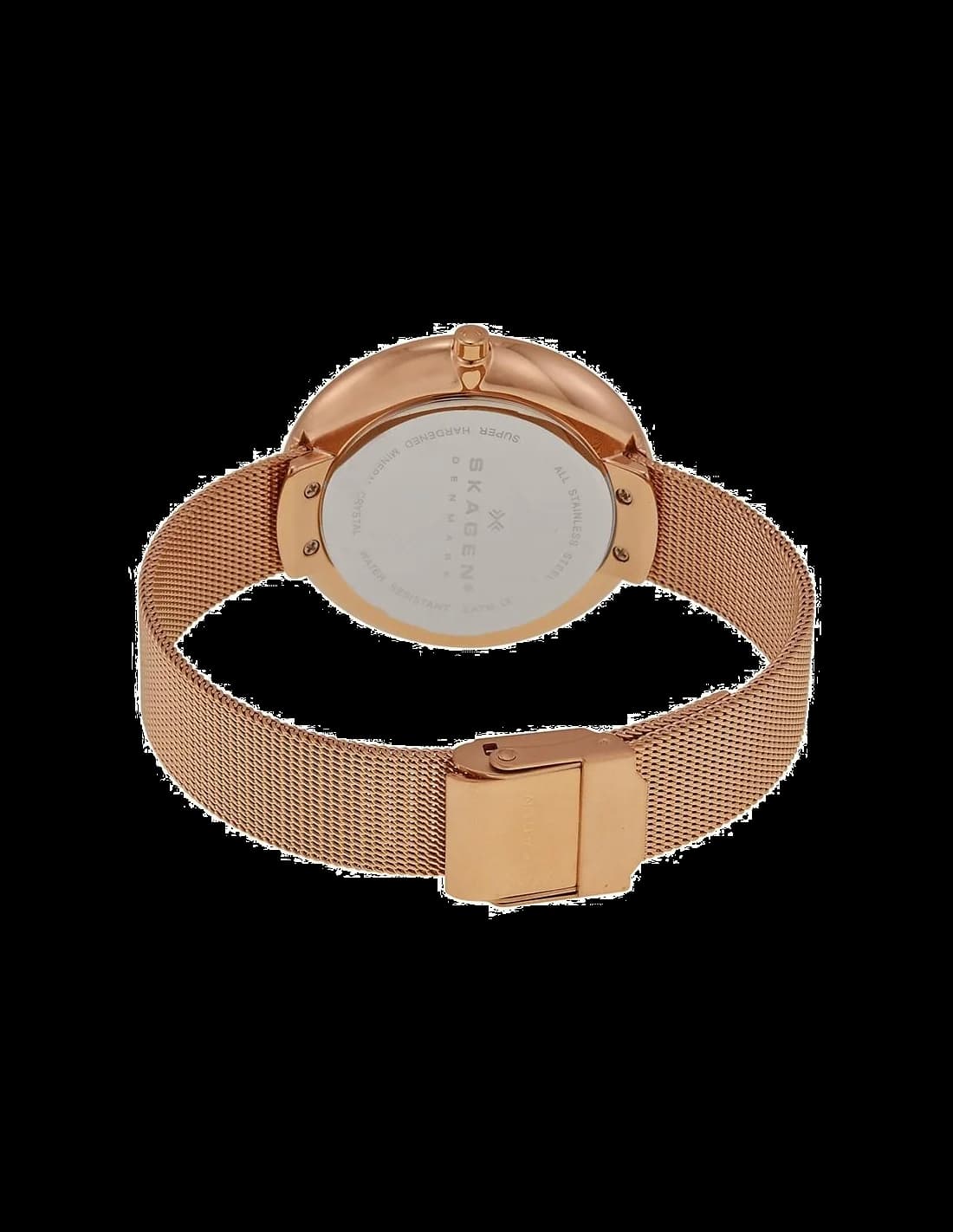 Bracelet Skagen SKW2142 en maille milanaise or rose, élégant et ajustable à la taille