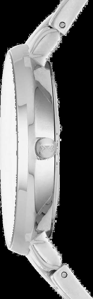 Cadran Skagen SKW2329 avec index fins et aiguilles épurées sur fond argenté