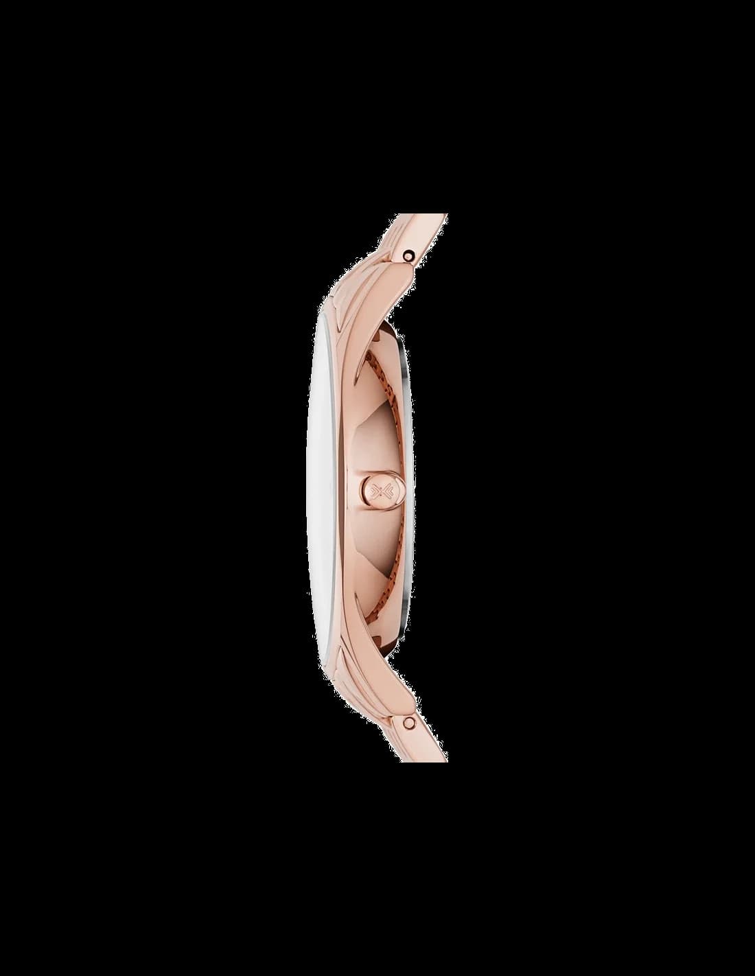 Cadran Skagen SKW2388 avec index fins et aiguilles dorées, design épuré et moderne