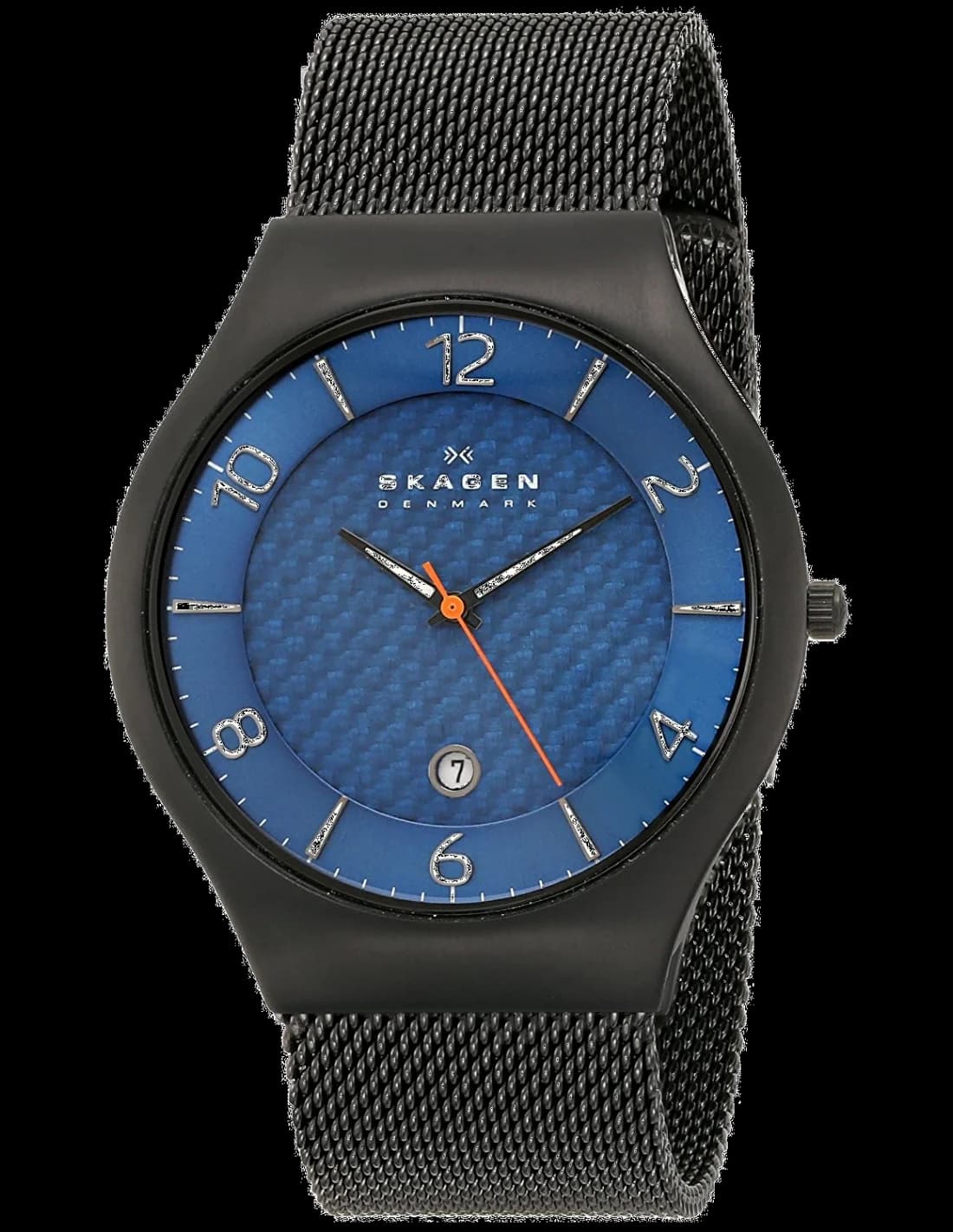 Montre Skagen SKW6147 titane noir, cadran épuré noir, style minimaliste scandinave