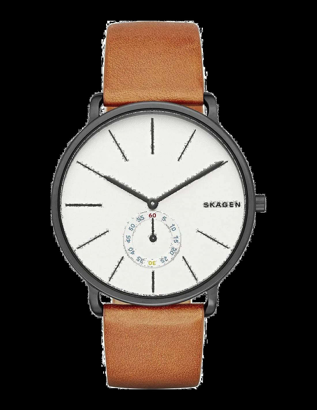 Montre Skagen SKW6216 au cadran bleu foncé soleil et boîtier argenté fin