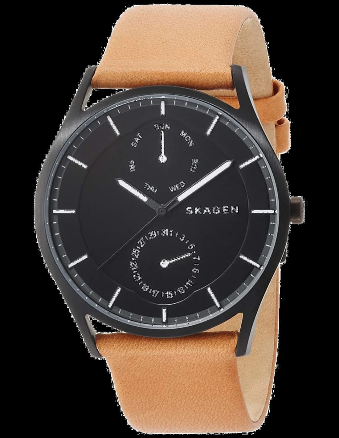 Montre Skagen SKW6265 avec cadran blanc minimaliste et index fins en acier