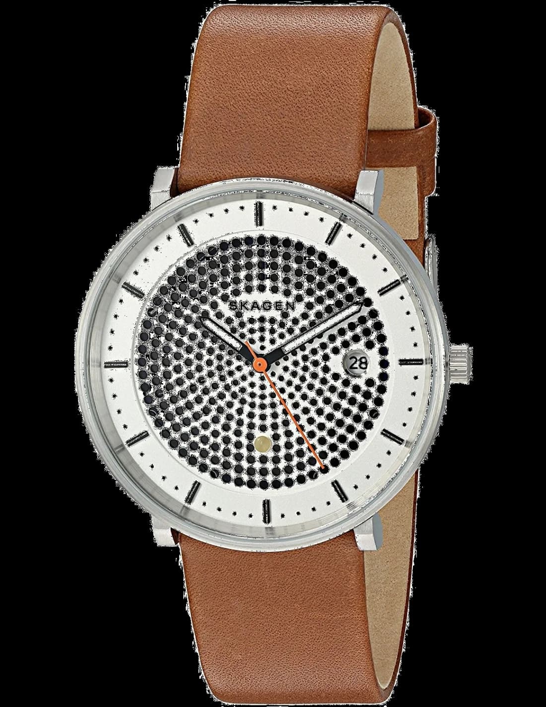 Montre Skagen SKW6277 avec cadran bleu marine soleil et index épurés