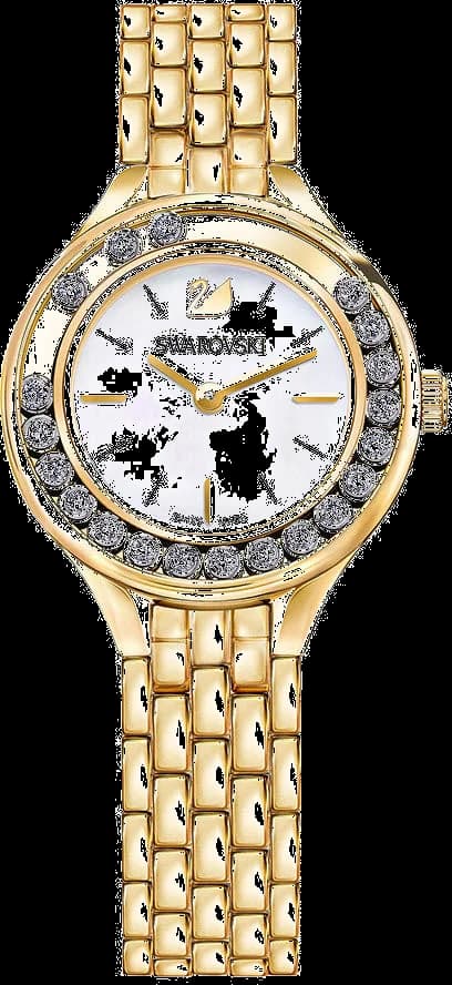 Montre Swarovski 5242895 en Acier Doré Jaune et Cadran Nacre