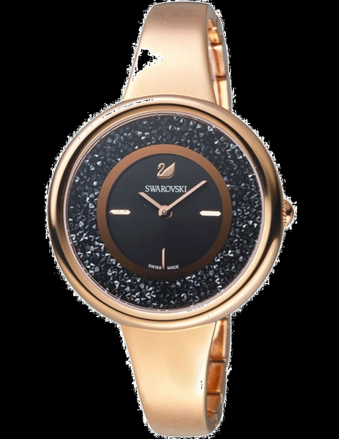 Montre Swarovski 5295334 avec cadran blanc nacré et cristaux sertis sur la lunette, style élégant et raffiné