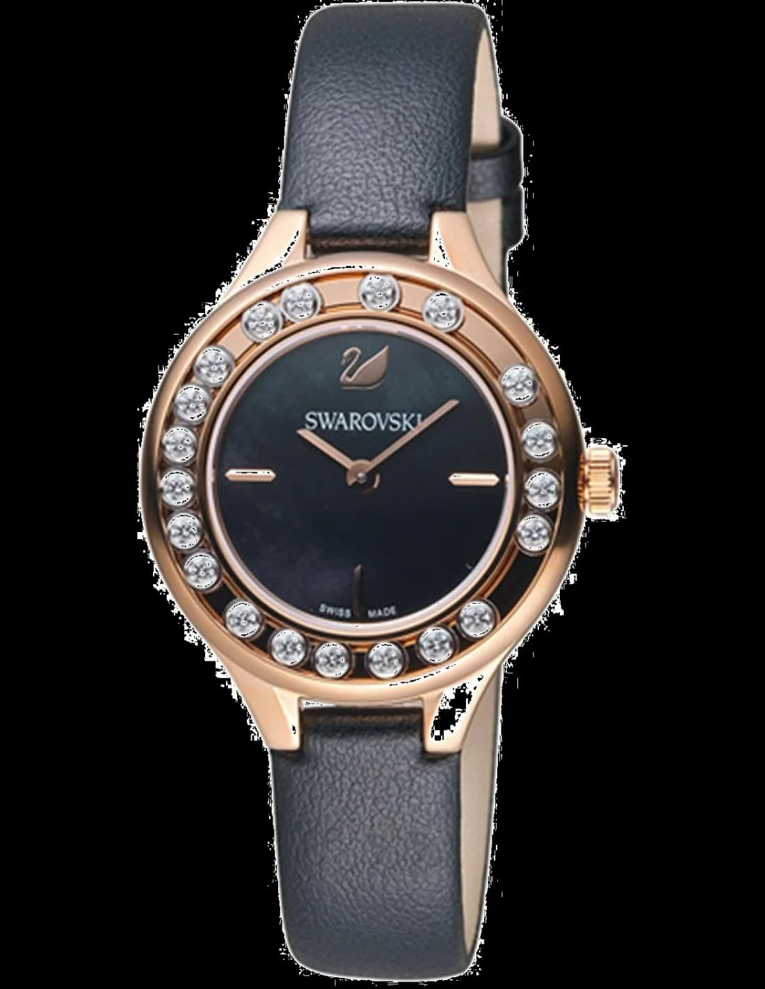 Montre Swarovski 5301877 au cadran blanc nacré et cristaux flottants, style raffiné et féminin