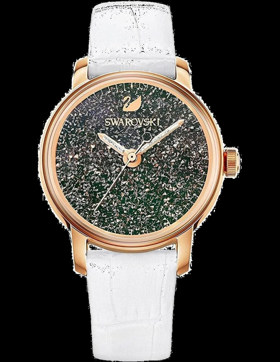 Montre Swarovski 5344635 avec cadran blanc nacré et index cristal Swarovski, style élégant et raffiné