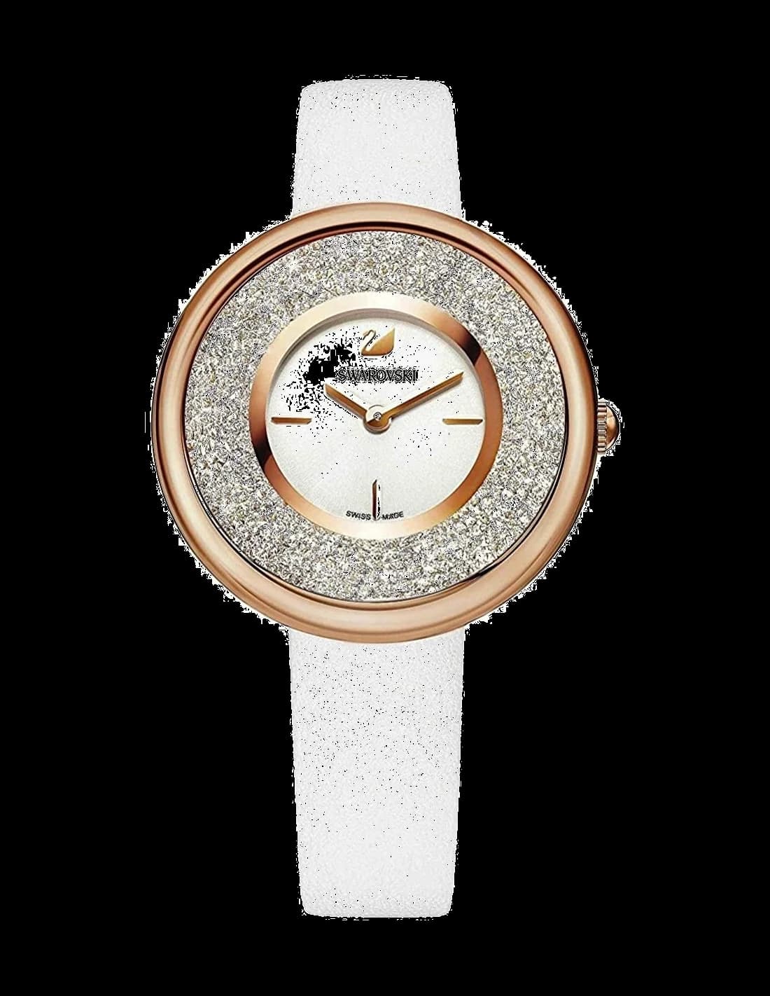Montre Swarovski 5376083 au cadran blanc et finitions argentées, style épuré et élégant