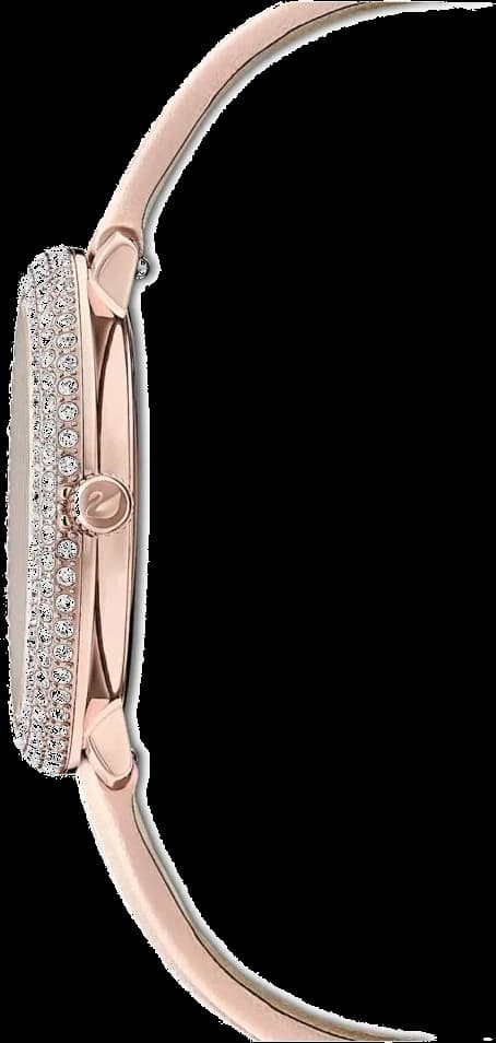 Cadran Swarovski 5519223 aux index cristal, aiguilles bleutées, date à 3h