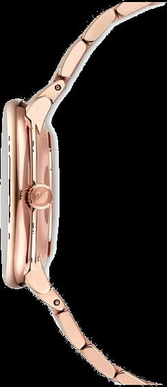 Bracelet Swarovski 5544590 en acier plaqué or rose à mailles milanaises avec fermoir déployant double sécurité