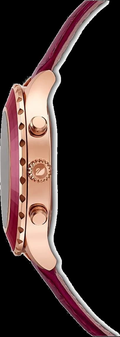 Boîtier Swarovski 5547642 acier inoxydable 38mm lunette cristaux Swarovski fond gravé Octea Lux