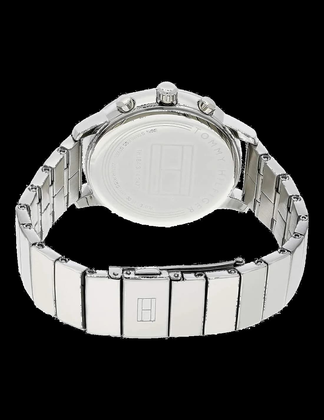 Bracelet Tommy Hilfiger 1781904 en cuir rose, boucle ardillon en acier inoxydable doré, finition lisse
