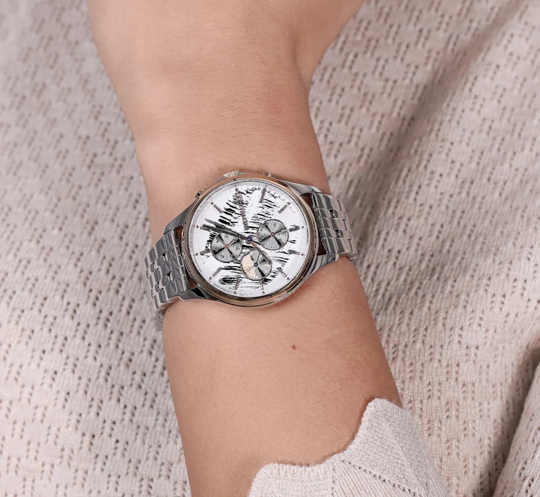 Bracelet Tommy Hilfiger 1782122 en acier argenté à mailles milanaises, finition lisse et élégante