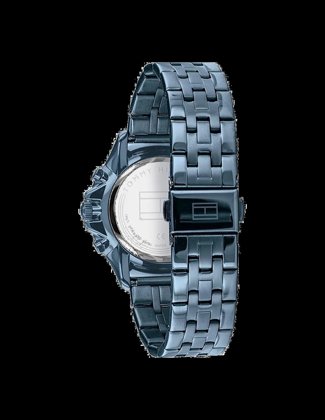 Bracelet Tommy Hilfiger 1782227 acier inoxydable maillé bleu, fermoir déployante, ajustement confortable et élégant