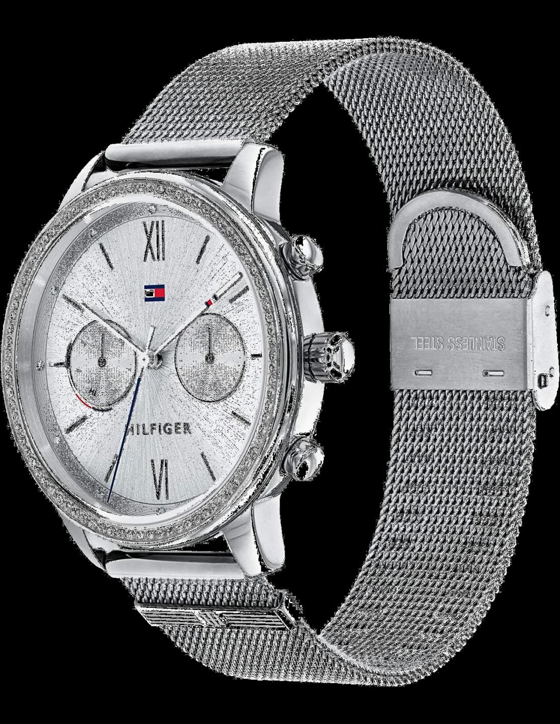 Cadran Tommy Hilfiger 1782301 avec finition soleillée, aiguilles dorées et date à 3h