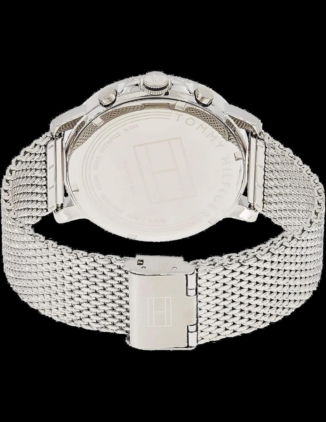 Bracelet Tommy Hilfiger 1791292 en acier poli, maillons ajustables, fermoir déployant sécurisé