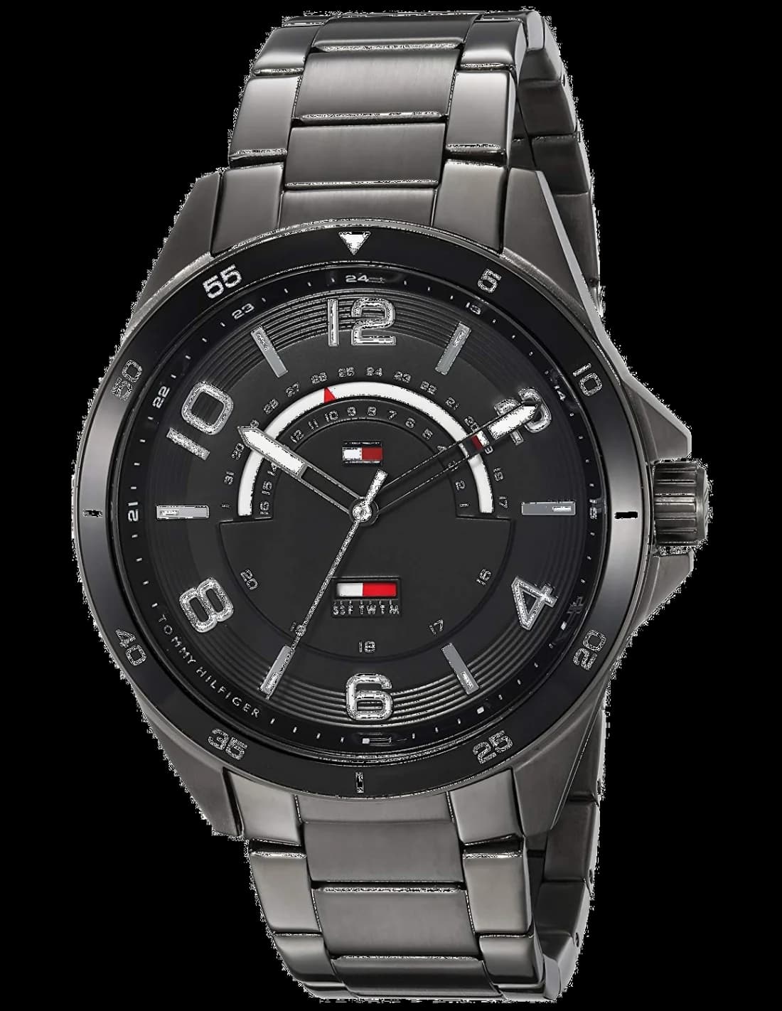 Montre Tommy Hilfiger 1791393 noir avec cadran sportif et index lumineux