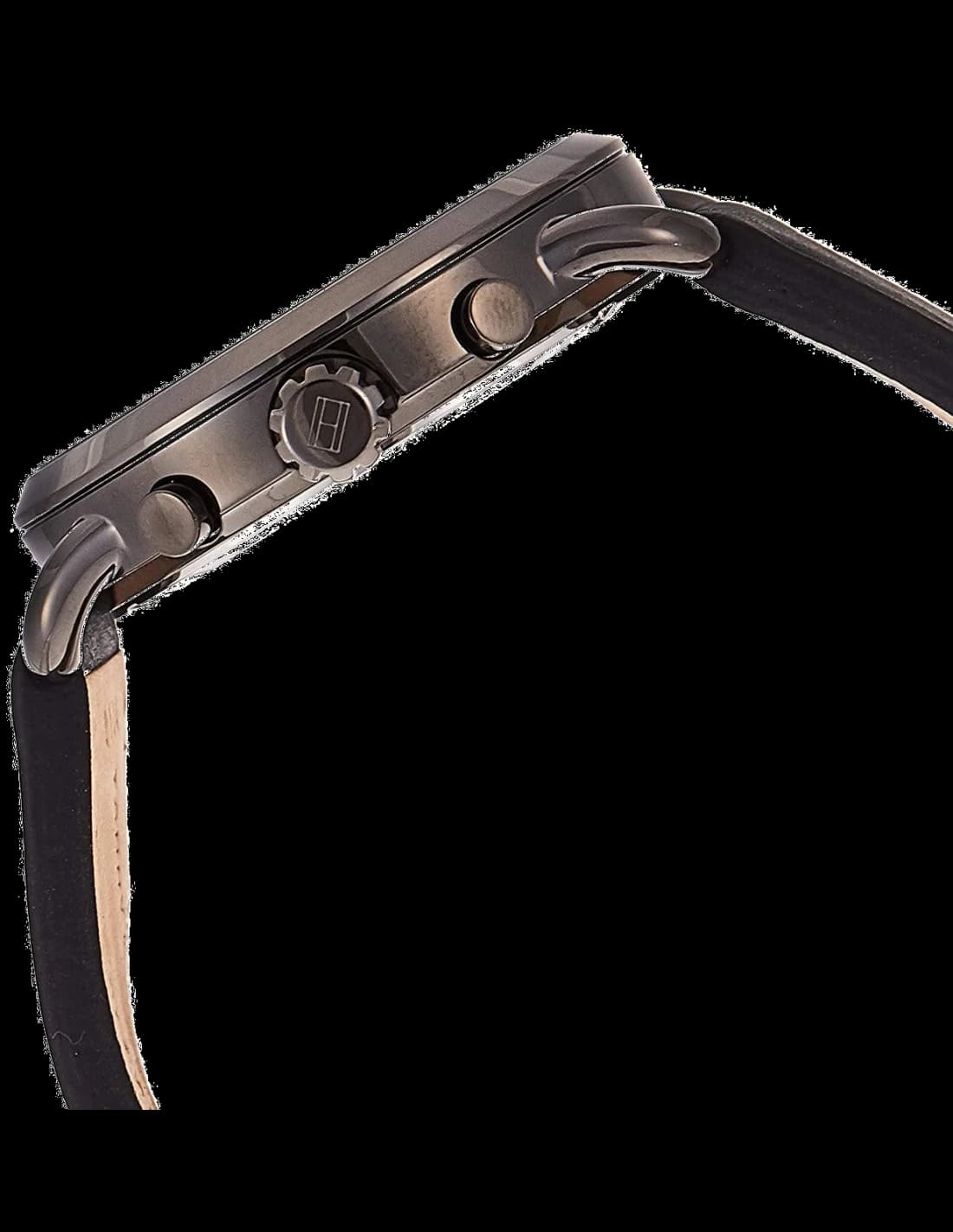 Cadran Tommy Hilfiger 1791426 avec index bâtons argentés, aiguilles luminescentes et guichet date à 3h