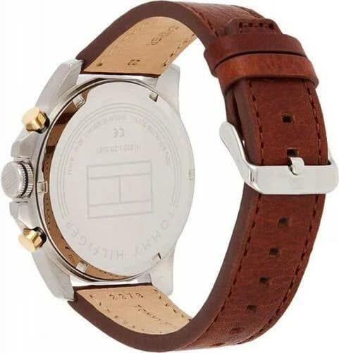 Cadran Tommy Hilfiger 1791561 avec guichet date à 3h, aiguilles dauphine et logo Tommy