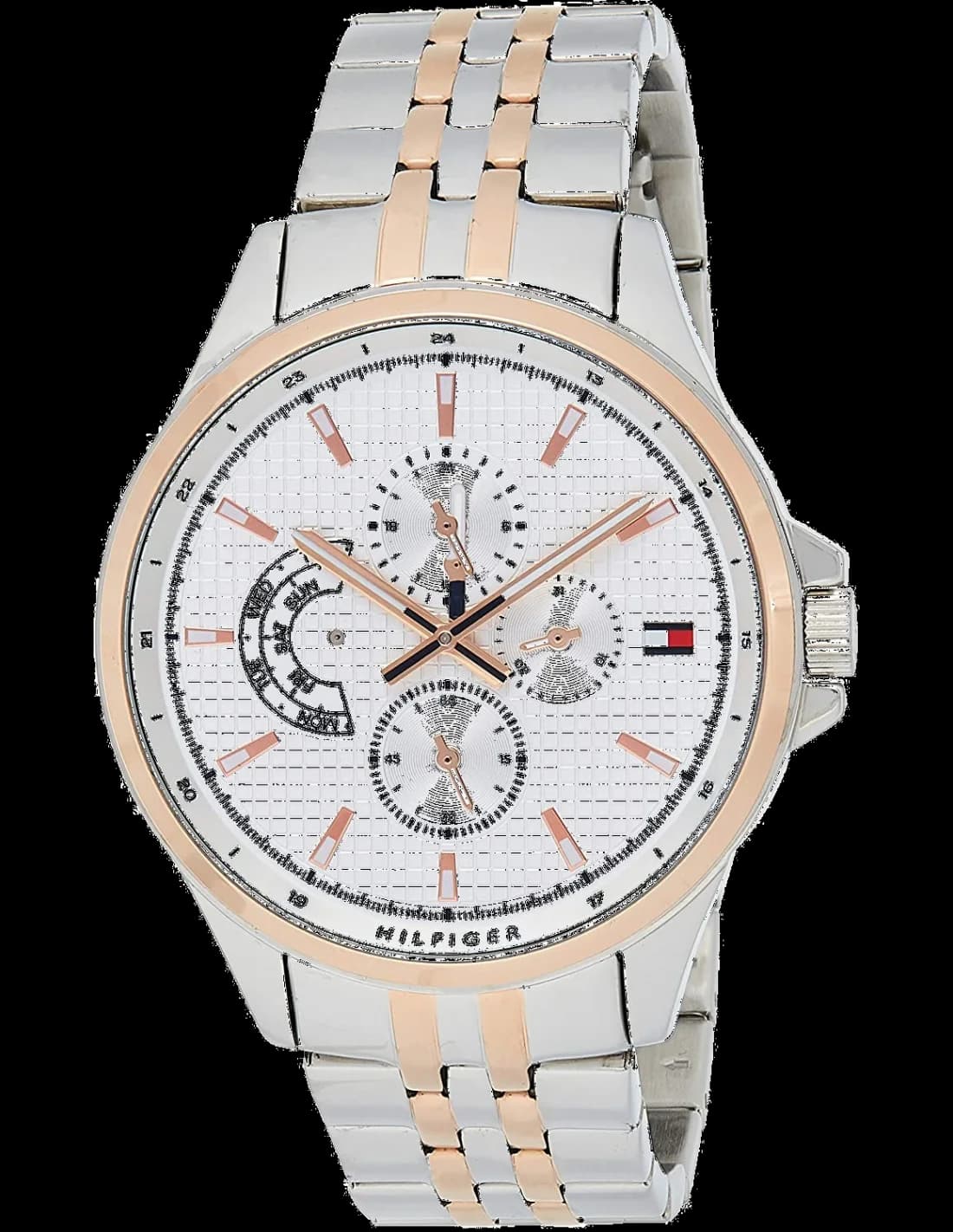 Montre Tommy Hilfiger 1791617 avec cadran anthracite et aiguilles luminescentes, style moderne et élégant