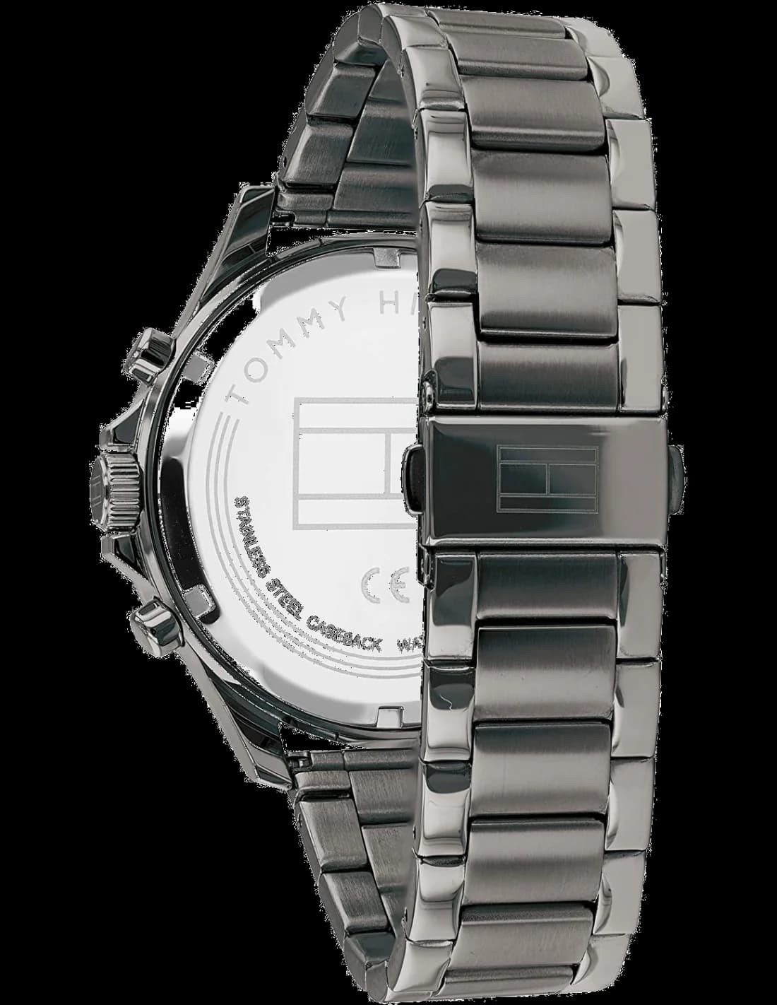 Cadran Tommy Hilfiger 1791719 aux index bâtons appliqués, aiguilles luminescentes et guichet date à 3h