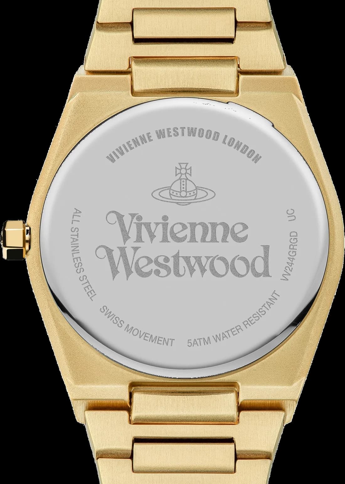 Montre Vivienne Westwood VV244GRGD femme verso boîtier or