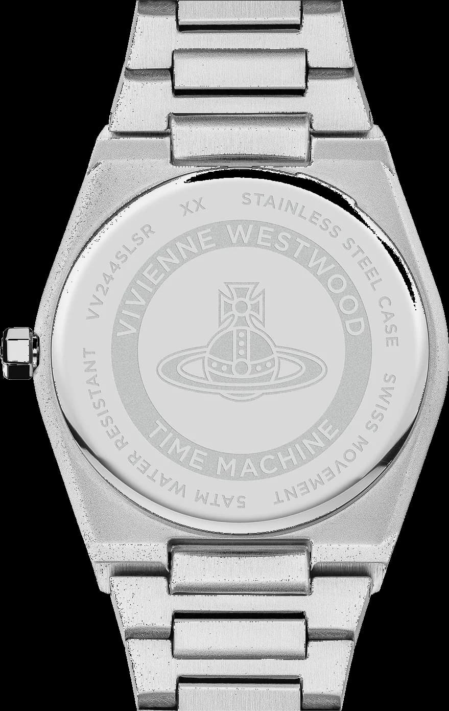 Bracelet Vivienne Westwood VV244SLSR bicolore acier inoxydable, maillons alternés or et argent, fermoir déployante