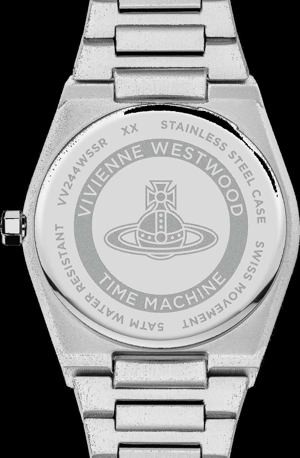 Montre Vivienne Westwood VV244WSSR Bracelet Bicolore et Boîtier Serti de Strass vue 5