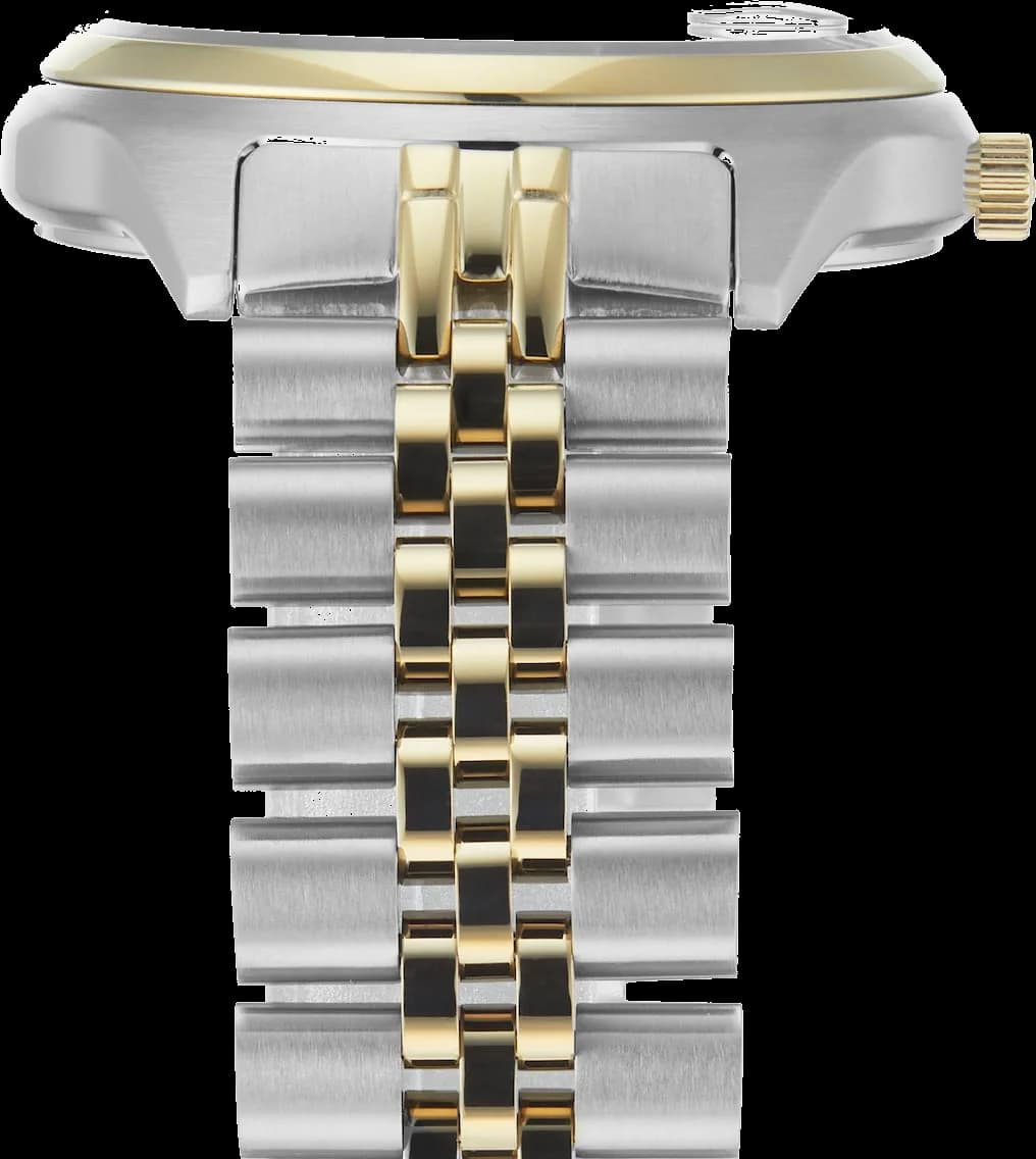 Montre Femme Vivienne Westwood Camberwell VV261BYSG bracelet bicolore en acier cadran violet vue 5