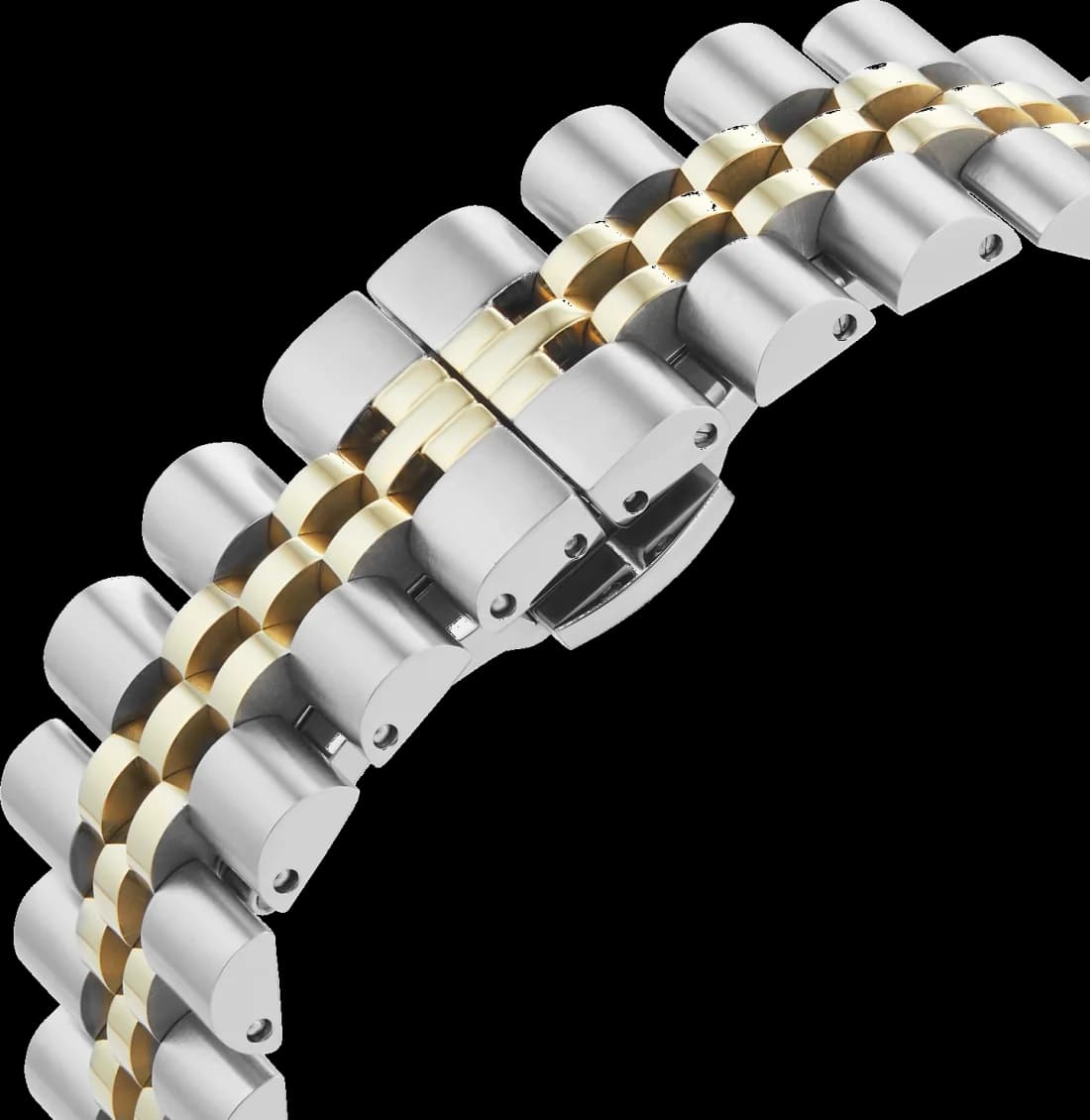 Montre Femme Vivienne Westwood Camberwell VV261BYSG bracelet bicolore en acier cadran violet vue 6