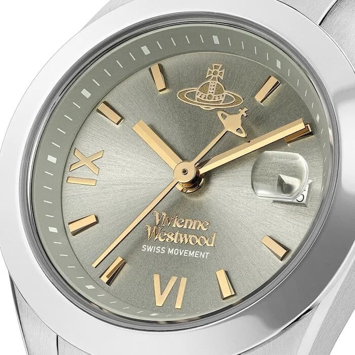 Bracelet Vivienne Westwood VV292GYSG bicolore acier et or rose, maillons polis, fermoir déployant