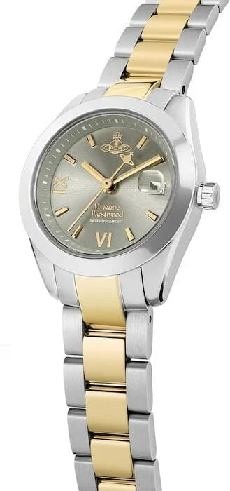 Montre Femme Vivienne Westwood VV292GYSG Fenchurch Acier Bicolore et Cadran Gris Soleillé vue 4